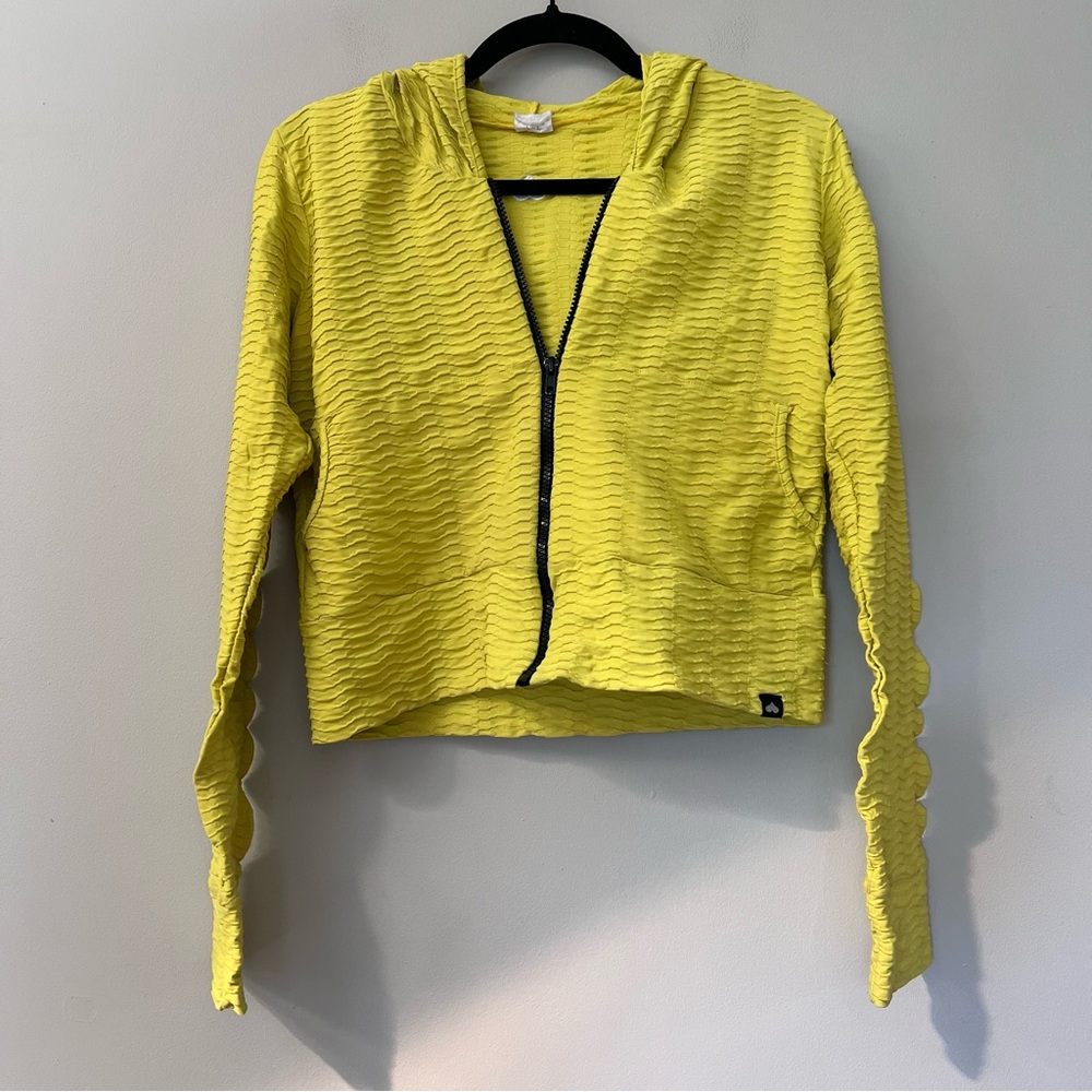 Booty by Brabants Yellow Zip Up Jacket